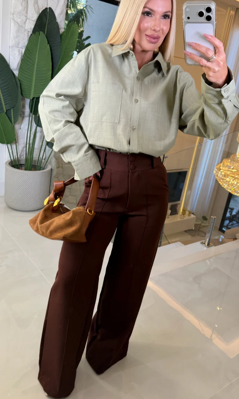 camisa linho c/ bolso odete 1356 camisa linho c/ bolso odete 1356