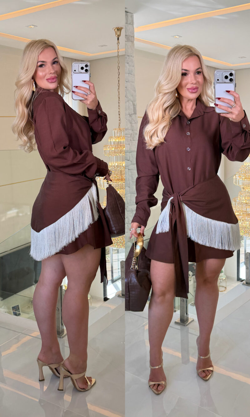 conjunto vestido carla c/ franja 3646