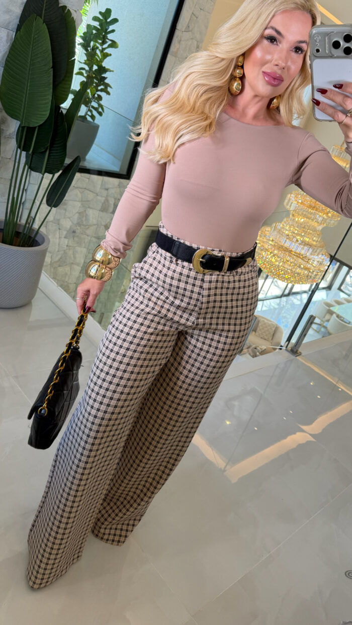 calça xadrez ana laura 3653 calça xadrez ana laura 3653