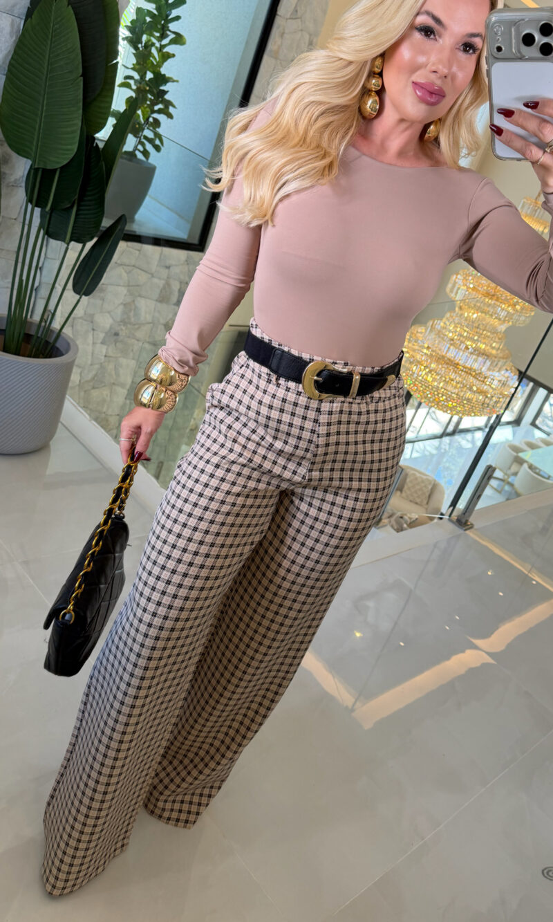 calça xadrez ana laura 3653