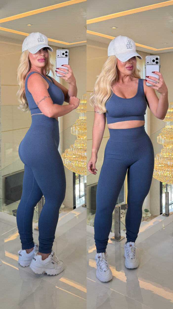 conjunto fittness canelado francielle 3657 conjunto fittness canelado francielle 3657
