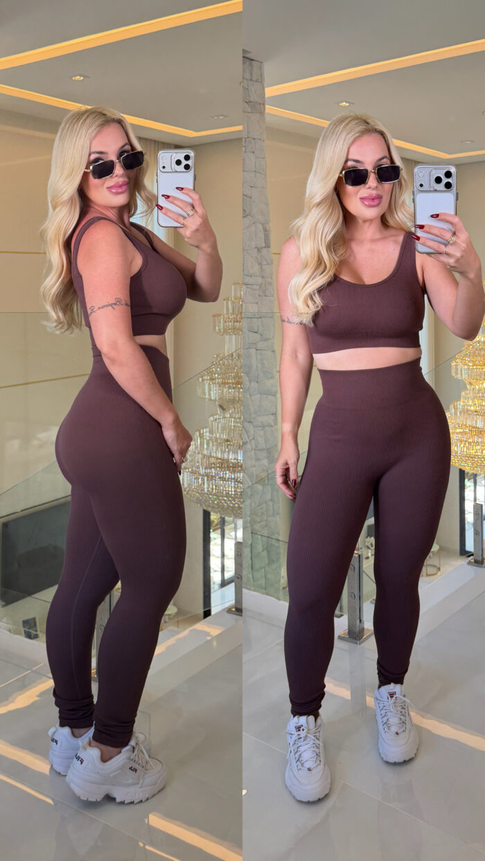 conjunto fittness canelado francielle 3657 conjunto fittness canelado francielle 3657
