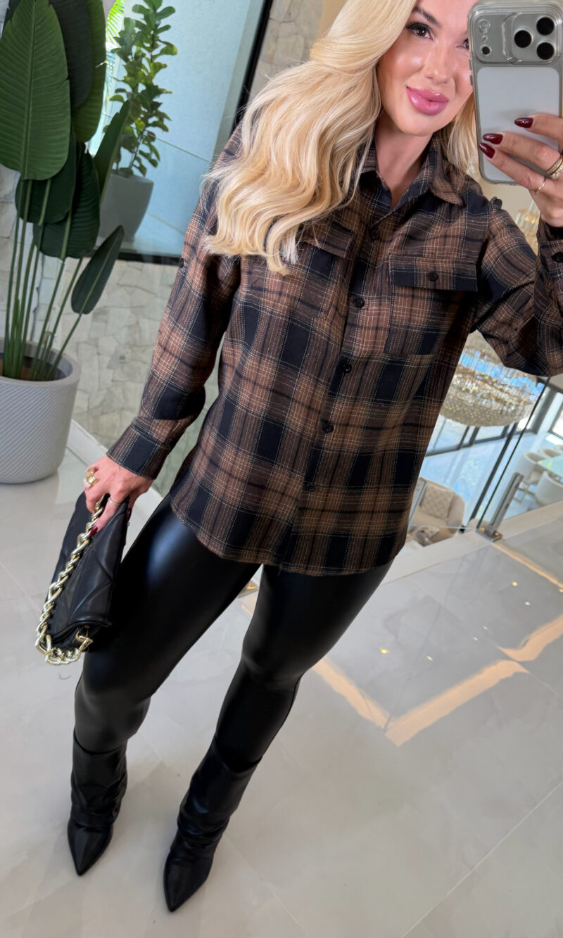 camisa xadrez aline 3668 camisa xadrez aline 3668