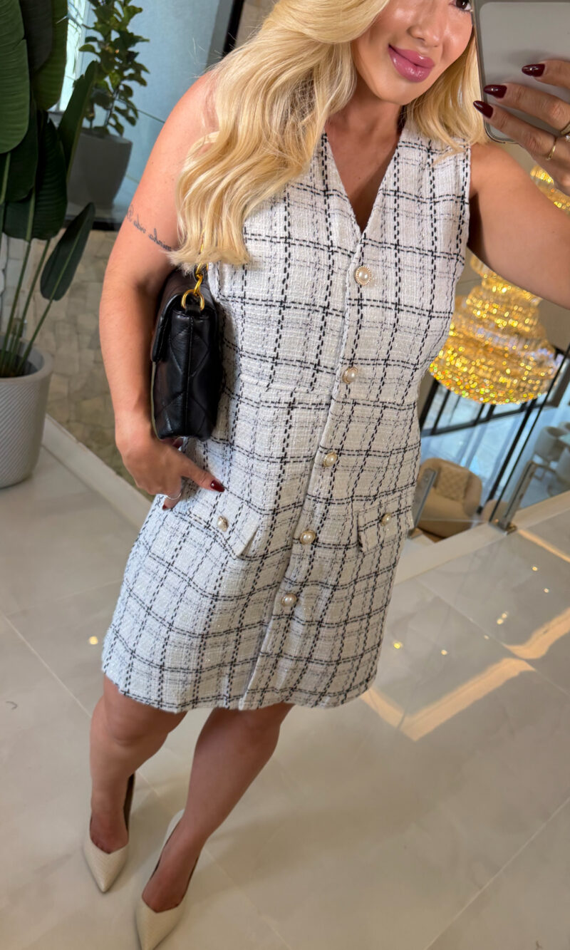 vestido xadrez vanessa 3634 vestido xadrez vanessa 3634