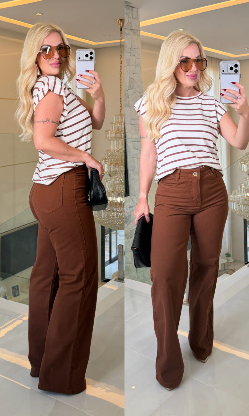 calça marrom vera 3623