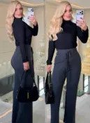 blusa térmica canelada 2695