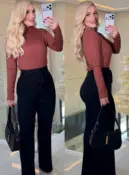 blusa térmica canelada 2695