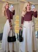 blusa térmica canelada 2695