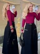 blusa térmica canelada 2695