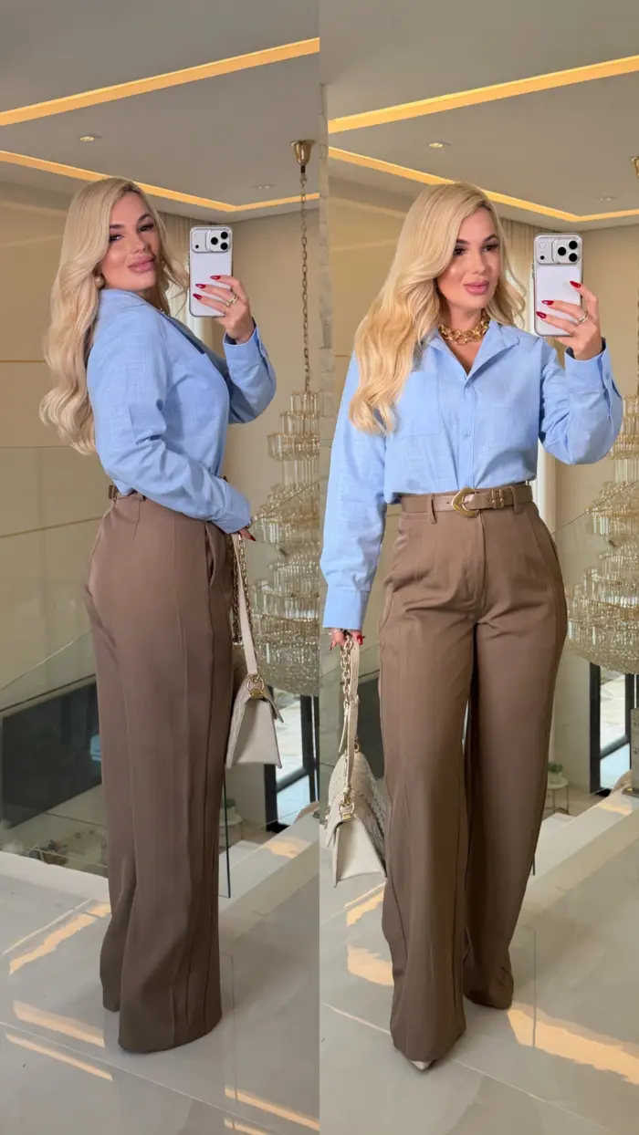 camisa linho c/ bolso odete 1356