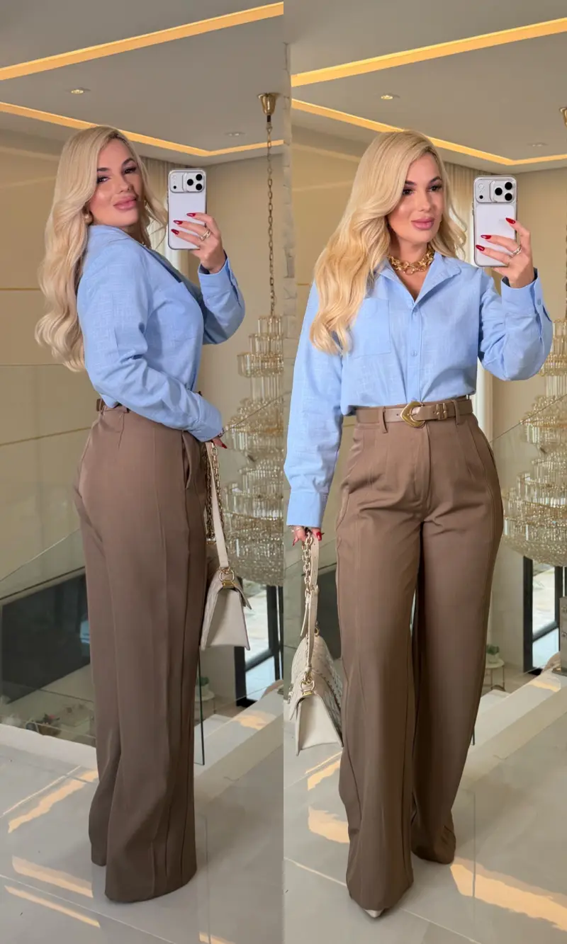 camisa linho c/ bolso odete 1356