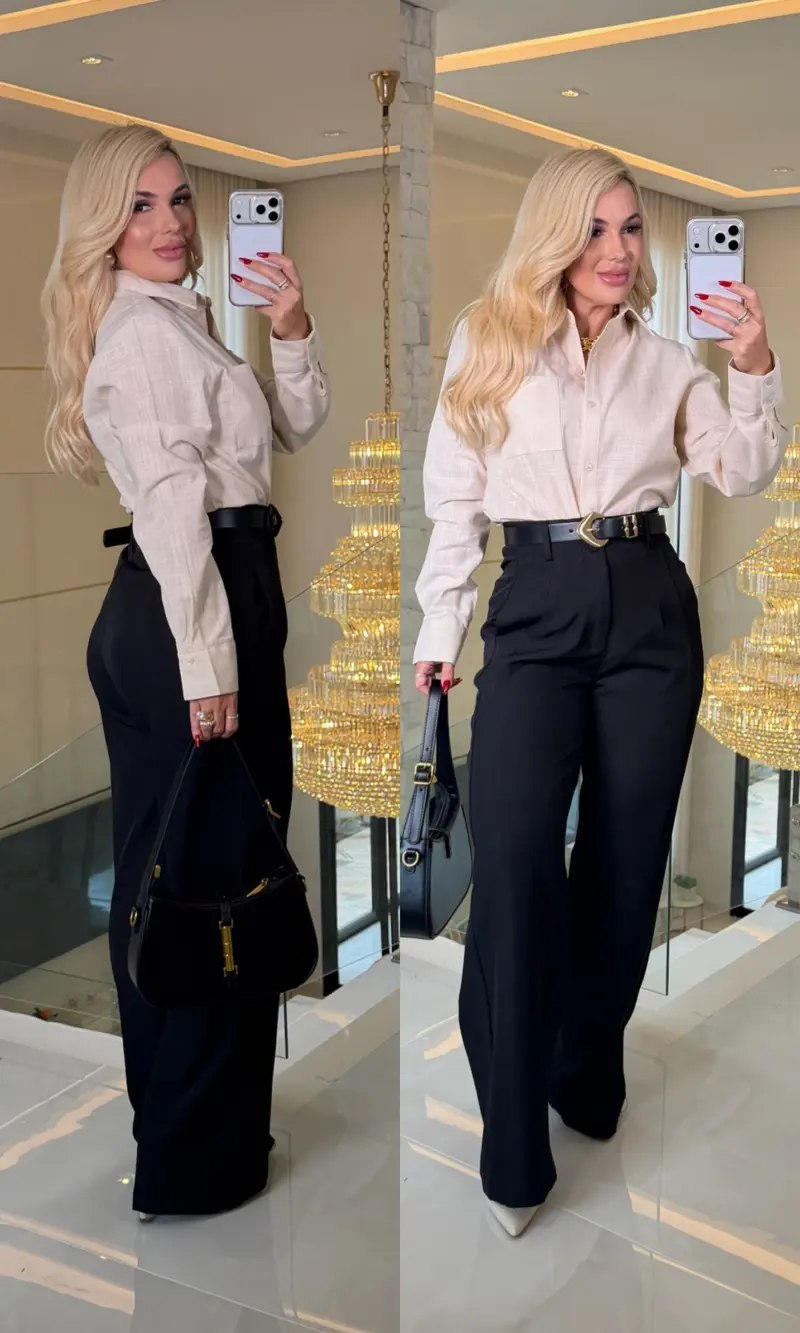 camisa linho c/ bolso odete 1356