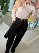 camisa linho c/ bolso odete 1356