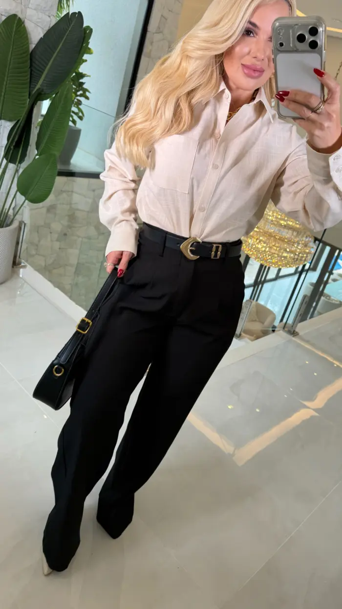 camisa linho c/ bolso odete 1356 camisa linho c/ bolso odete 1356