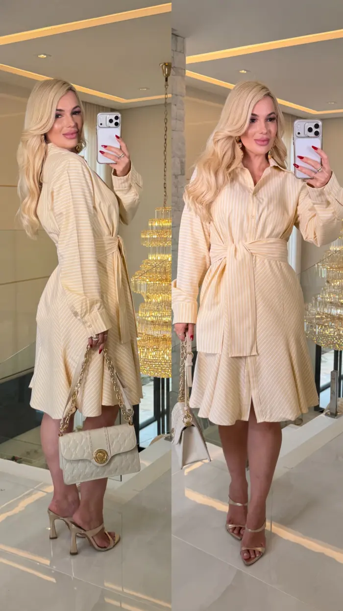 vestido listrado valquiria 3677 vestido listrado valquiria 3677