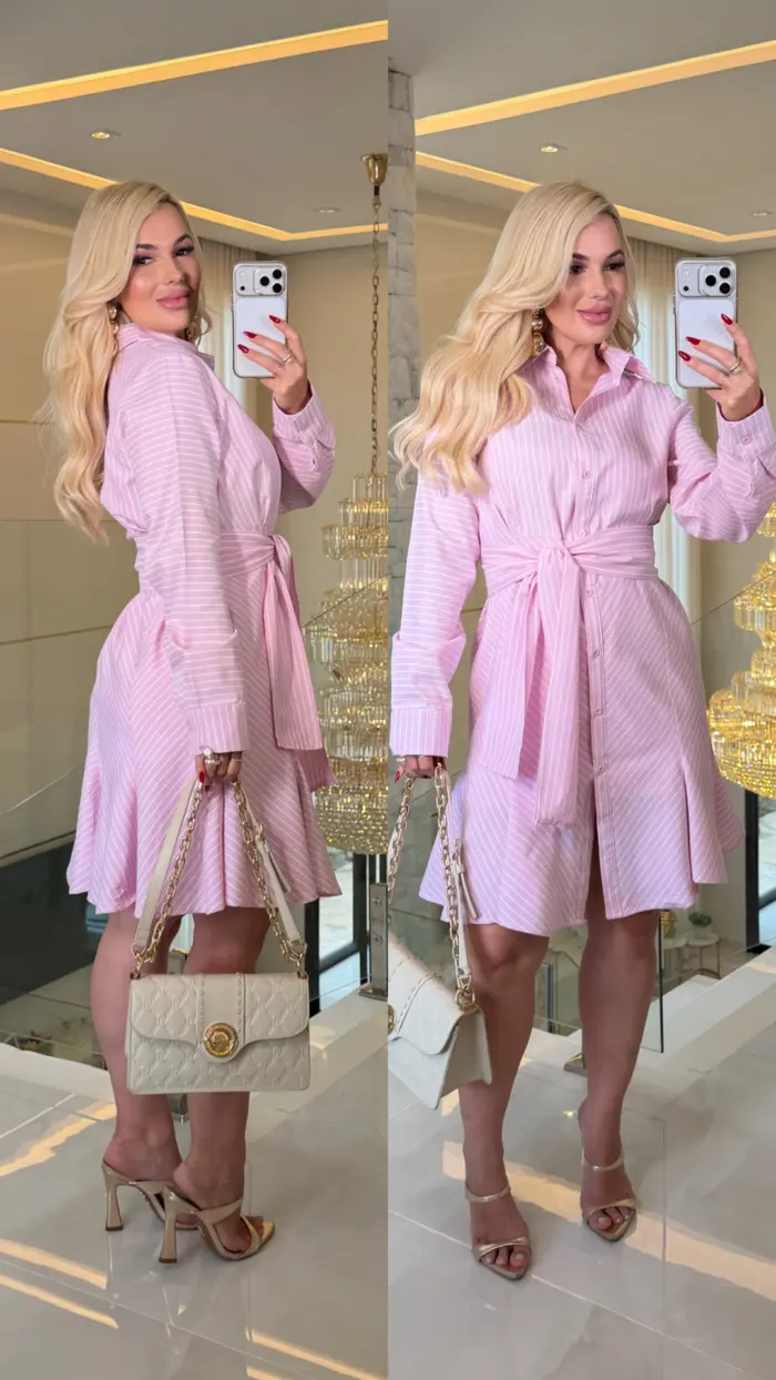 vestido listrado valquiria 3677 vestido listrado valquiria 3677