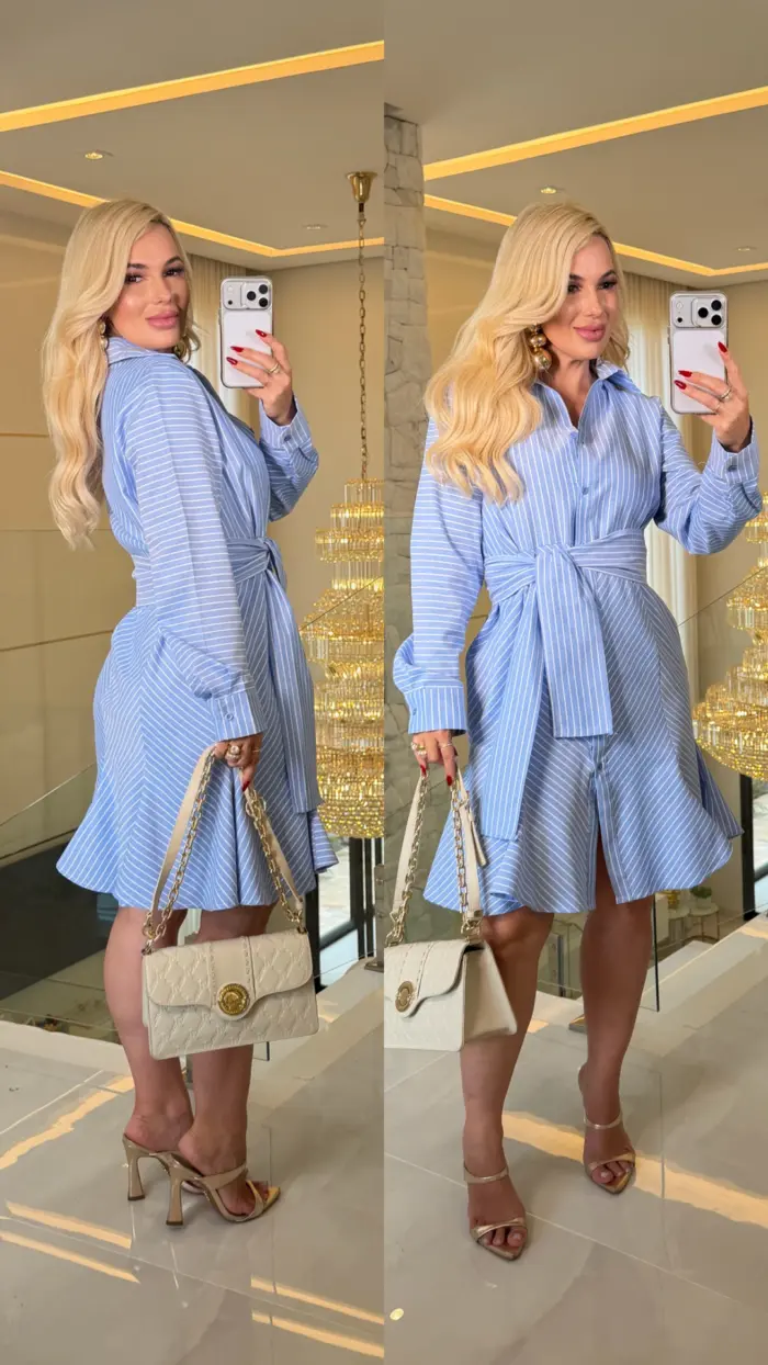 vestido listrado valquiria 3677