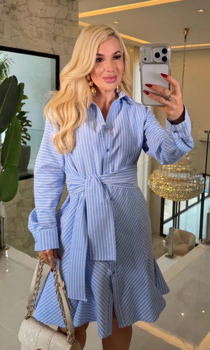 vestido listrado valquiria 3677