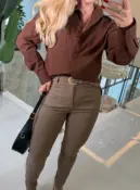 camisa linho c/ bolso odete 1356