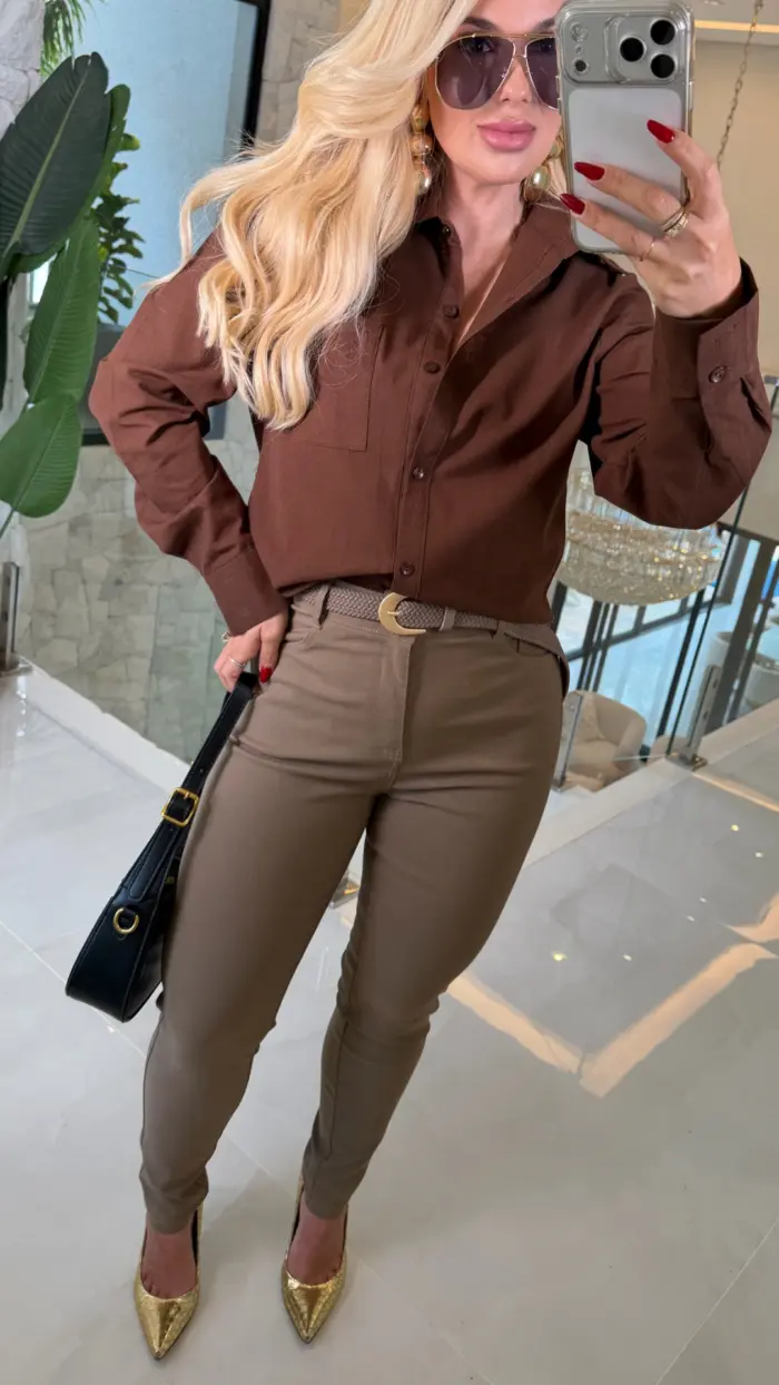 camisa linho c/ bolso odete 1356 camisa linho c/ bolso odete 1356