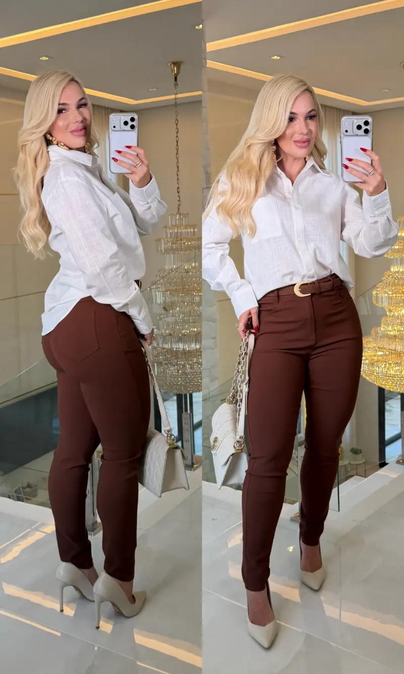 camisa linho c/ bolso odete 1356