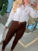 camisa linho c/ bolso odete 1356