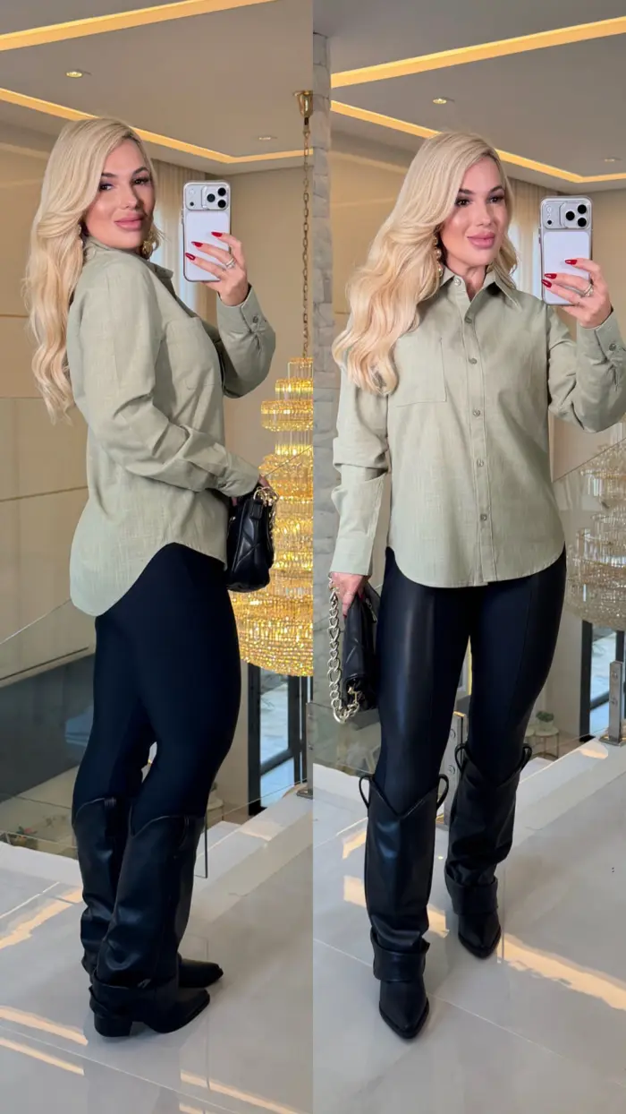 camisa linho c/ bolso odete 1356 camisa linho c/ bolso odete 1356