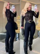 body claudia de renda 3631