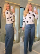blusa malha c/ renda gaby 3664