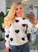 blusa malha c/ renda gaby 3664