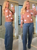blusa malha c/ renda gaby 3664