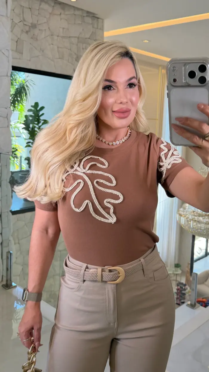 blusa mari bordada t shirt malha 3611 blusa mari bordada t shirt malha 3611