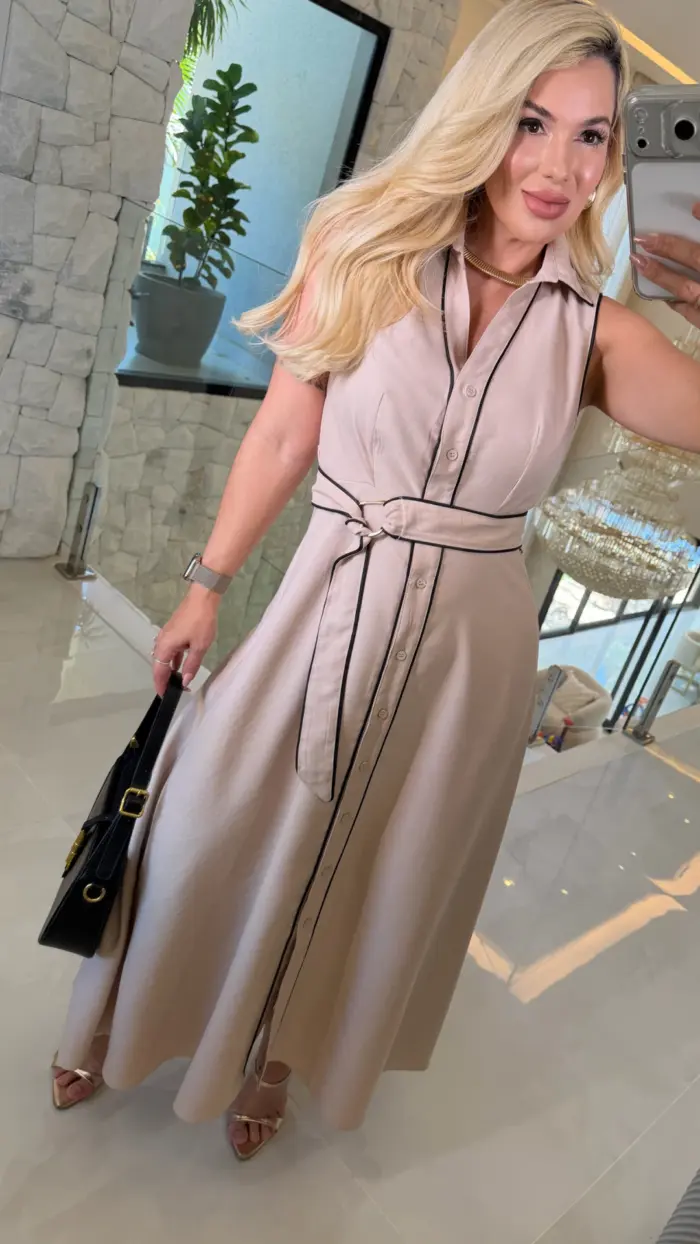 vestido sabrina gola c/ cinto 3618 vestido sabrina gola c/ cinto 3618