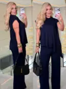 conjunto blusa + calça adriana 3683