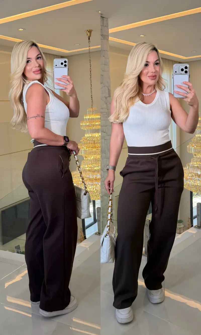 calça moletim bruna cos duas cores 3617