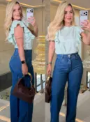 blusa clara manga japonesa 3609