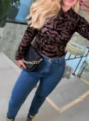 body tule ondulado aveludado 3686