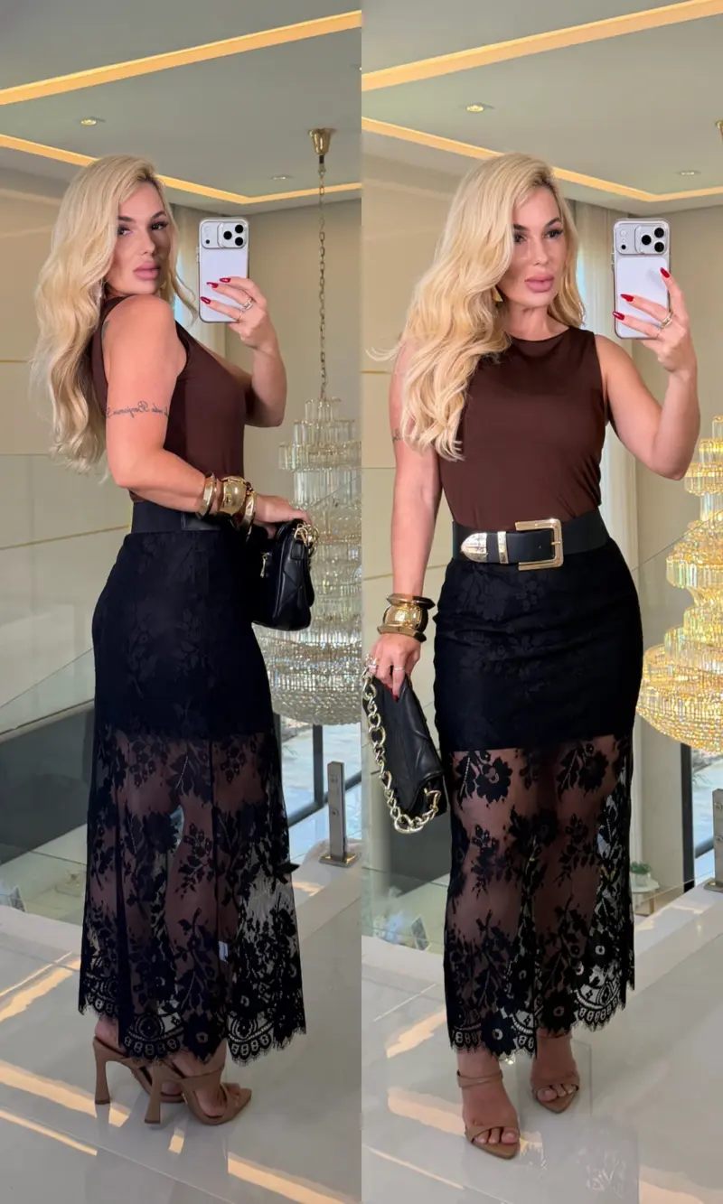 saia c/ renda elástico daniele 3691