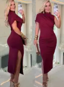 vestido justo c/ ombro só 3716