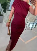 vestido justo c/ ombro só 3716