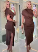 vestido justo c/ ombro só 3716