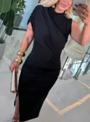 vestido justo c/ ombro só 3716