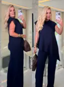 conjunto blusa + calça adriana 3683