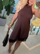 vestido amanda suplex assimétrico c/ renda c/ bojo 3735