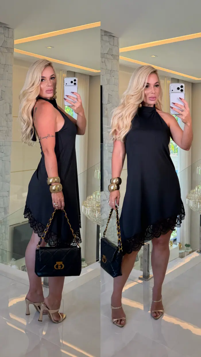 vestido amanda suplex assimétrico c/ renda c/ bojo 3735 vestido amanda suplex assimétrico c/ renda c/ bojo 3735