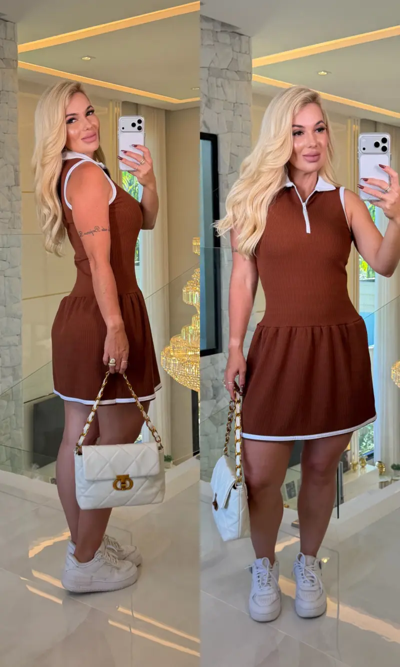 vestido ana julia gola polo 3736