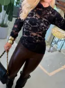 blusa bianca assimétrica renda 3734