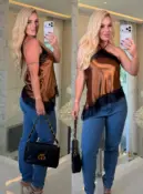 blusa ana cecilia cetim c/ renda 3715