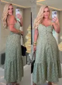 vestido daiane c/ botão alcinha c/ bojo 3723