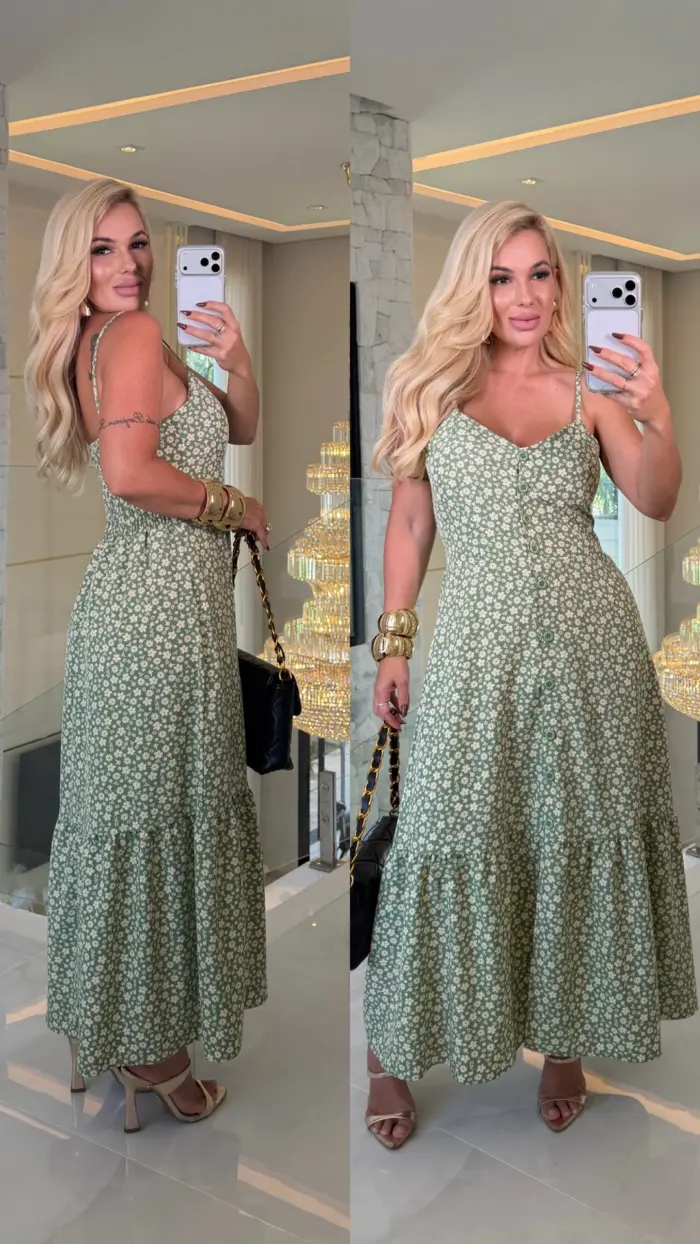 vestido daiane c/ botão alcinha c/ bojo 3723